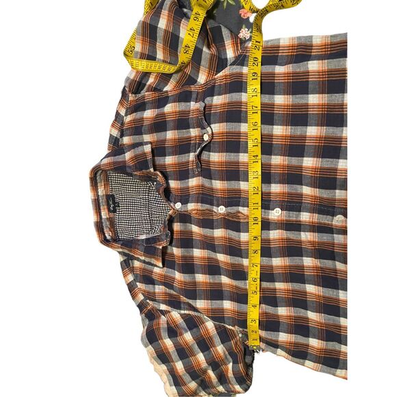 LRG Wovens Mens Multicolor Cotton Double Gauze Plaid Button-Up Shirt Size XL - Picture 3 of 13